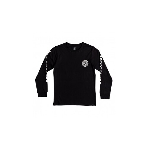 DC Youth Tee Circle Star L/S Black [Size: Youth 10/Small]