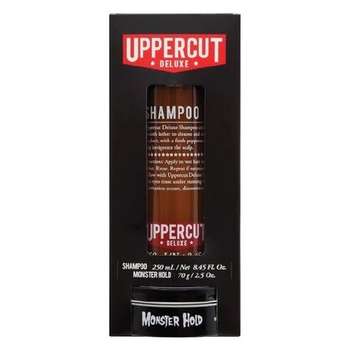 Uppercut Deluxe Hair Product Duo Box Monster Hold + Shampoo