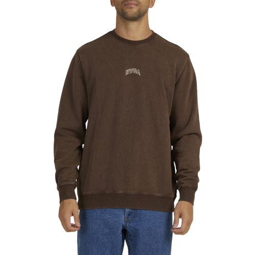 RVCA Jumper Arch Crew Coffee [Size: Mens Medium]