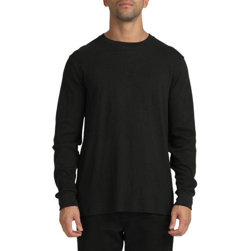 RVCA Tee L/S Warp Waffle Black [Size: Mens Medium]