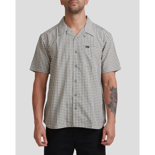 RVCA Shirt Check Beat Aloe [Size: Mens Medium]