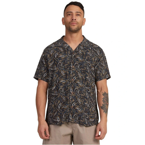 RVCA Shirt SS Atlas Multi [Size: Mens Medium]