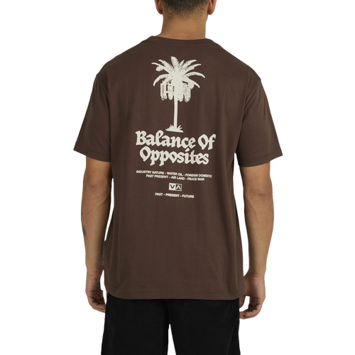 RVCA Tee Radio Palms Coffee [Size: Mens Medium]