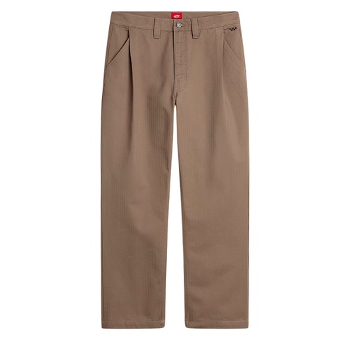 Vans Pants Skate Loose Pleated Walnut [Size: 28 inch Waist] [Colour: Brown]