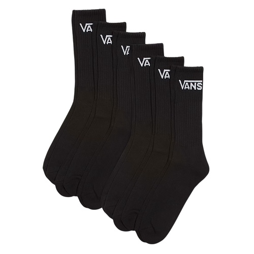 Vans Youth Socks Classic Crew 6pk Black US 3.5 - 6