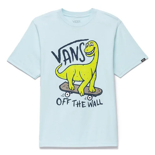 Vans Youth Tee Dinosk8 Blue Glow [Size: Youth 12]