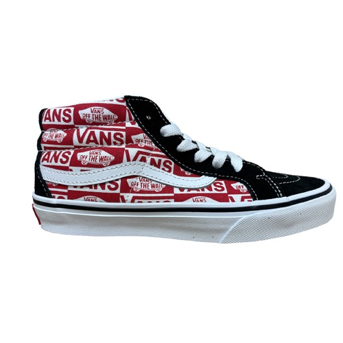 Vans Youth SK8 Mid Reissue Logo Black/Racing Red [Size: US 1]