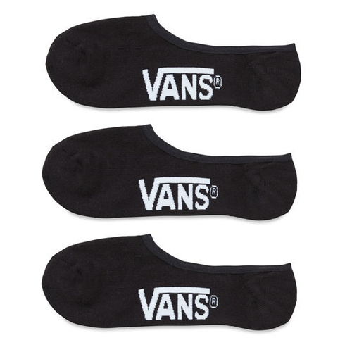 Vans Socks No Show 3pk Black US [Size: Mens Medium] [Colour: Black]