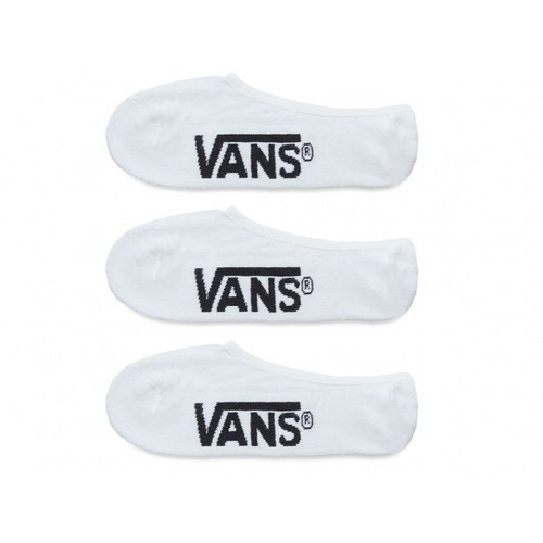 Vans Socks No Show 3pk White US [Size: Mens Medium] [Colour: White]