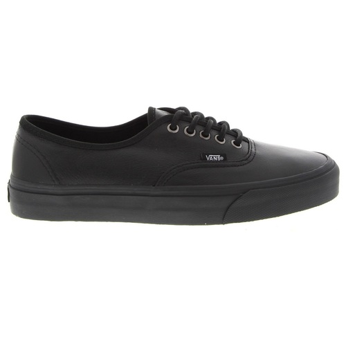 black leather vans size 5