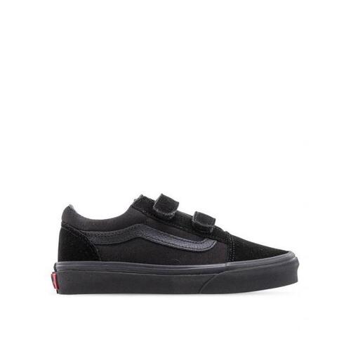Vans Youth Old Skool Velcro Black/Black [Size: US 11K]