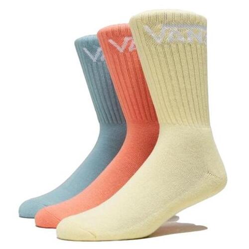 Vans Socks Classic Crew 3pk Mellow Yellow Assorted US 9.5-13