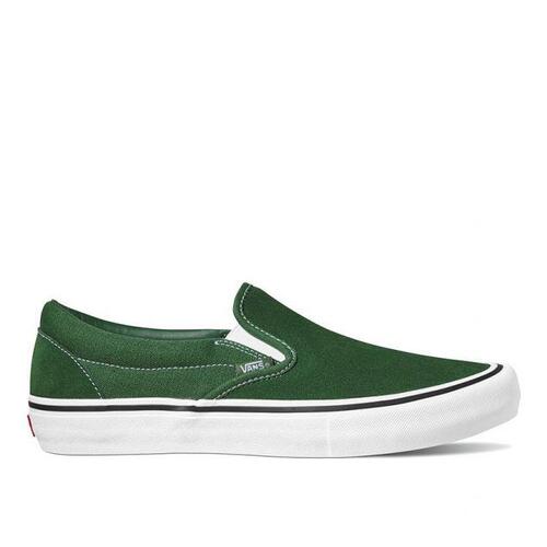 slip on vans green