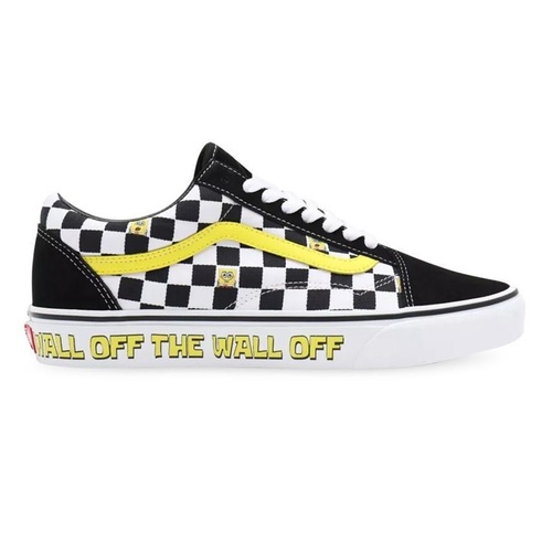 Vans Old Skool Spongebob Off The Wall Black White Yellow