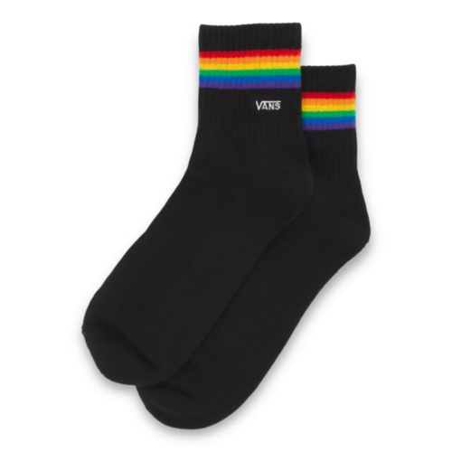Vans Socks Half Crew Pride Black/Multi 6.5 - 9