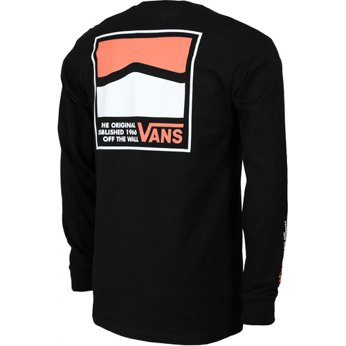 Vans Tee L/S Original DNA Sidestripes Black [Size: Mens Medium]