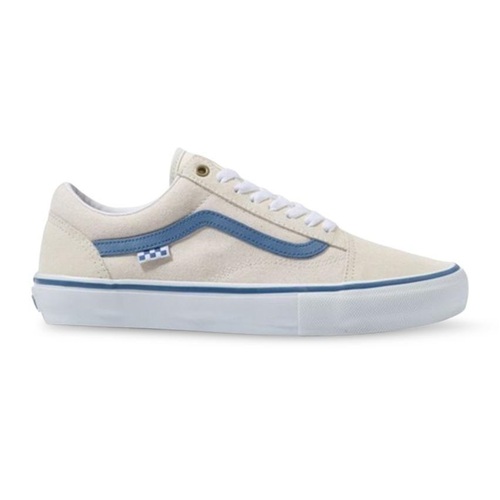 Vans Old Skool Skate Raw Canvas Classic White/Blue [Size: Mens US 9 / UK 8]