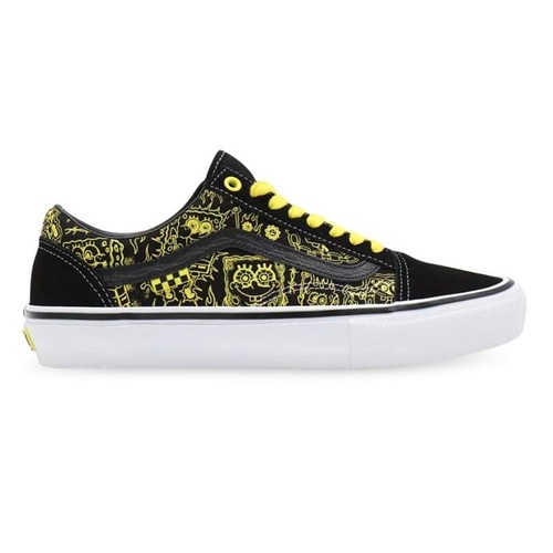Vans Old Skool Skate Spongebob Gigliotti Black/White/Yellow [Size: Mens US 7 / UK 6]