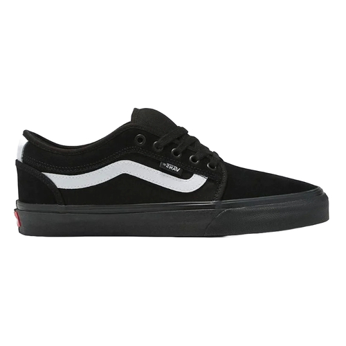 Vans Chukka Low Sidestripe Black/Black/White [Size: US 10]