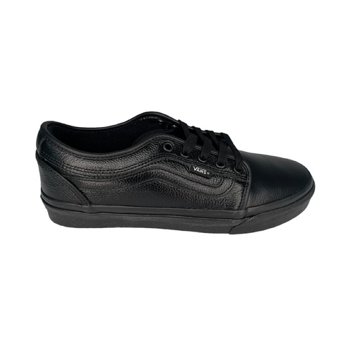 Vans Chukka Low Side Stripe Leather Black/Black [Size: US 5]