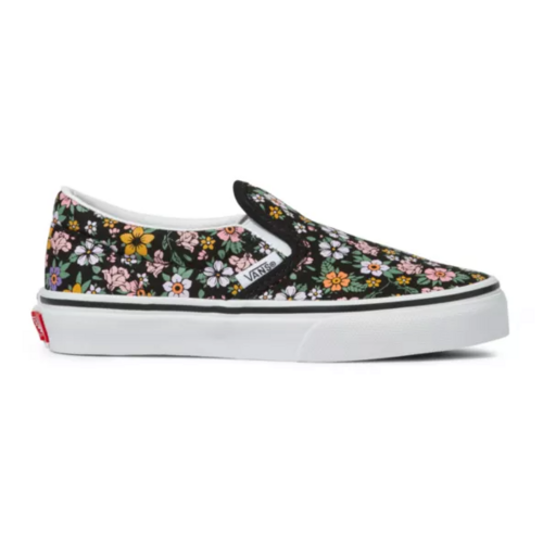 Vans Youth Classic Slip-On Fun Floral Black/White [Size: US 11K]