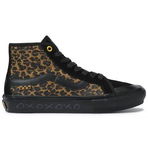Vans Skate Sk8-Hi Decon Cher Strauberry Black/Cheetah [Size: Mens US 4 / UK 3]
