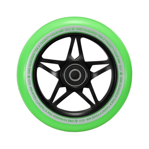 Envy S3 Black/Green110mm Scooter Wheel
