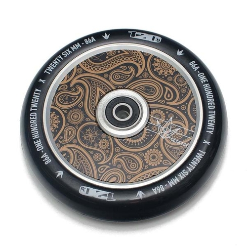Envy Scooter Wheel Hollow Core Gold Bandana/Black 120mm (Single)