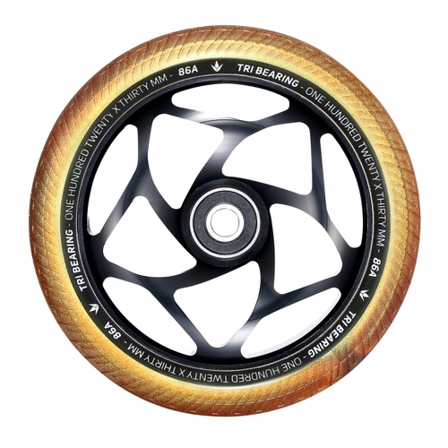 Envy Scooter Wheel 30mm Width Black/Gold 120mm (Single)