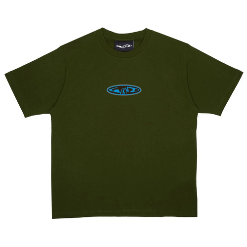 WKND Tee Fishbone Chenille Patch Dark Green [Size: Mens Large] [Colour: Green]