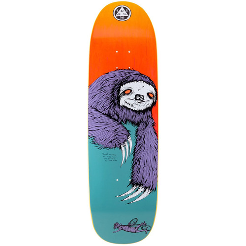Welcome Deck Sloth On Boline Teal/Yellow Stain 9.25 Inch Width