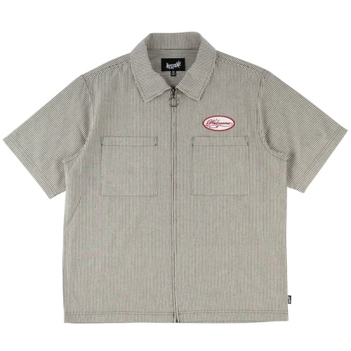 Welcome Shirt Garage Oxford Black/Grey [Size: Mens Large] [Colour: Black]