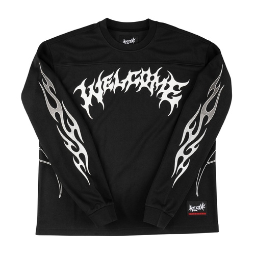 Welcome Tee Scrub Racing Jersey Black [Size: Mens Large] [Colour: Black]