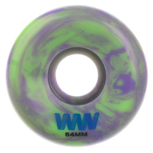 Wayward Wheels Swirl Green/Purple 83B 54mm