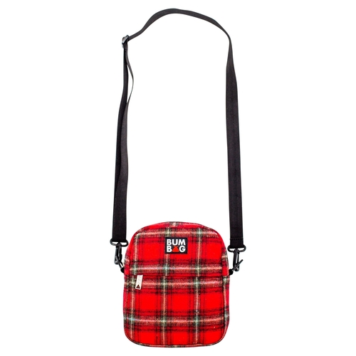 Bum Bag Compact XL Shoulder Bag Afrim Red Plaid