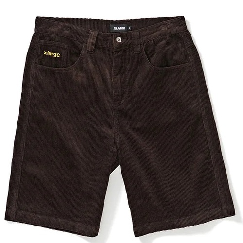 XLARGE Shorts Corduroy 91 Chocolate [Size: 30 inch Waist]