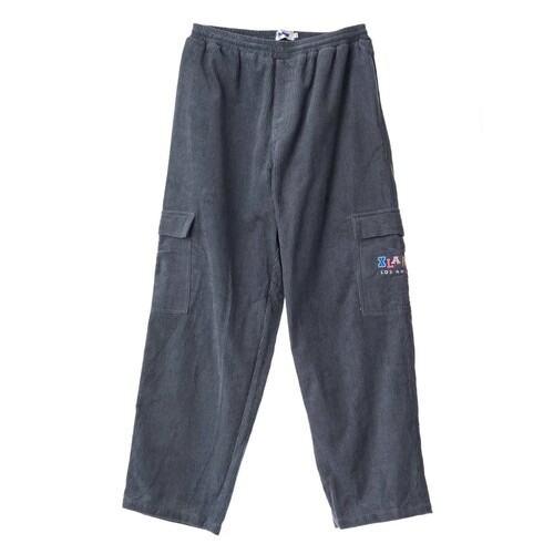 XLARGE Pants 91 Cargo Wide Wale Corduroy Embroidery Pigment Steel [Size: 28 inch Waist]