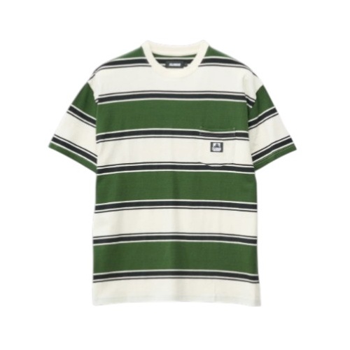 XLARGE Tee 91 Pocket Stripe Forest [Size: Mens Medium] [Colour: Green]