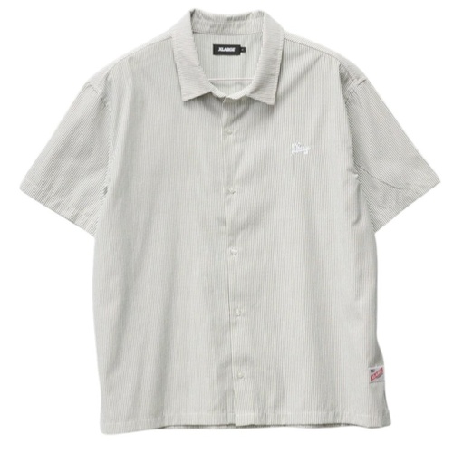 XLARGE Shirt Oxford Script Black/White Stripe [Size: Mens Medium] [Colour: Black]