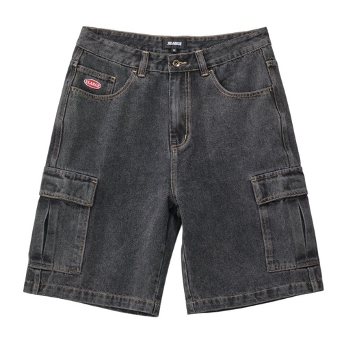 XLARGE Shorts Baggy Cargo Denim 91 Washed Black [Size: 30 inch Waist] [Colour: Black]