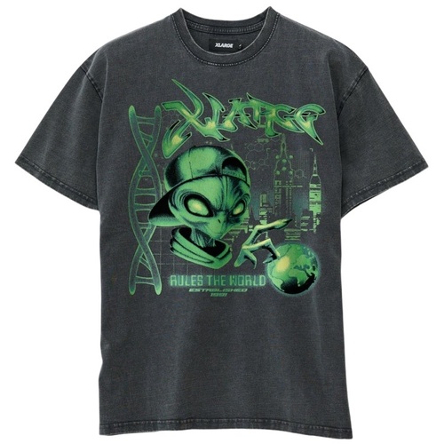 XLARGE Tee Rules The World [Size: Mens Large] [Colour: Black]