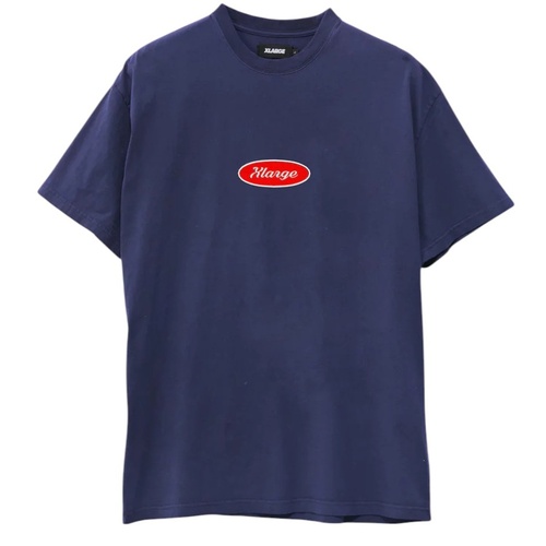 XLARGE Tee Oval Script Navy [Size: Mens Large] [Colour: Blue]
