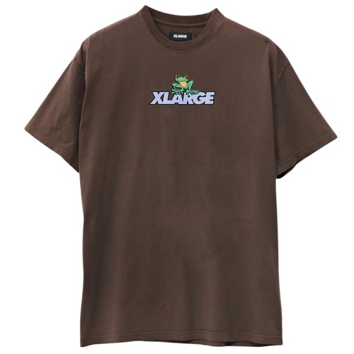 XLARGE Tee Frog Pigment Chocolate Plum [Size: Mens Medium] [Colour: Brown]