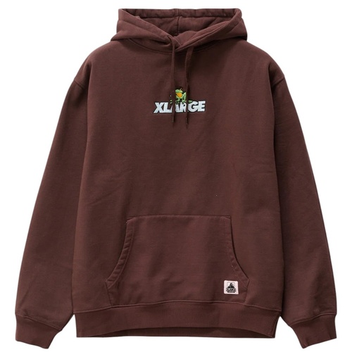 XLARGE Jumper Frog Hood Pigment Chocolate Plum [Size: Mens Medium] [Colour: Brown]