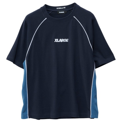 XLARGE Tee Raglan Panel Gorilla Fit Captain Navy [Size: Mens Medium] [Colour: Blue]