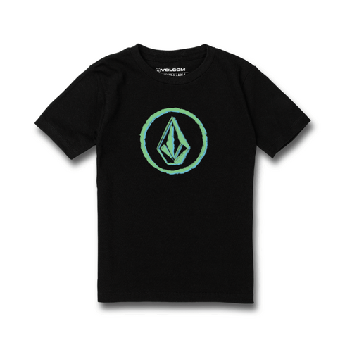 Volcom Youth Tee Circle Stones Black [Size: Youth 4]