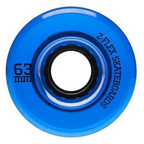 Z-Flex Wheels Z-Smooth V2 Translucent Blue 63mm 83a