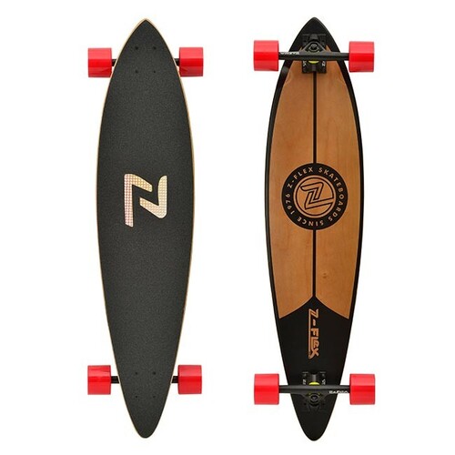 Z-Flex Complete Longboard Pintail Black
