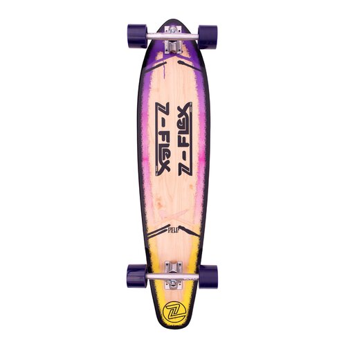 Z-Flex Complete Longboard Roundtail Pop Purple Fade 39.5 Inch