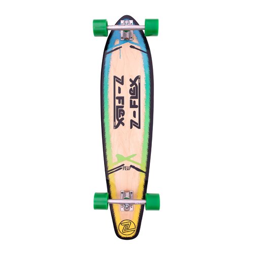 Z-Flex Complete Longboard Roundtail Pop Blue Fade 39.5 Inch